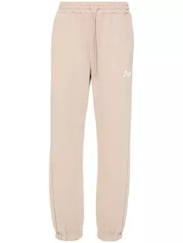 MSGM спортивные брюки с логотипом, нейтральный цвет
