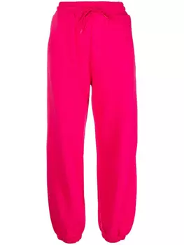 MSGM спортивные брюки с логотипом, розовый