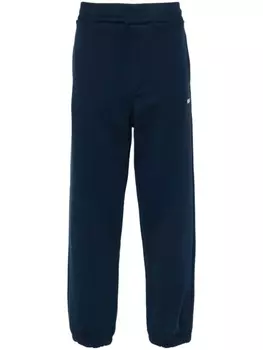 MSGM спортивные брюки с логотипом, синий