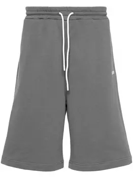 MSGM спортивные шорты с кулиской, серый