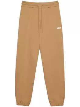 MSGM спортивные штаны с логотипом, нейтральный цвет