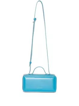 MSGM сумка через плечо с логотипом, синий