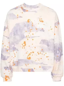 MSGM толстовка с эффектом разбрызганной краски, нейтральный цвет