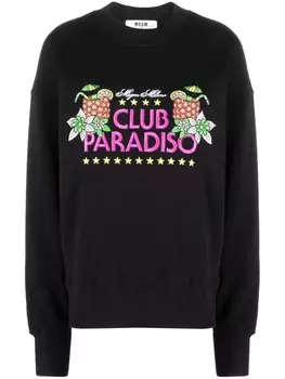 MSGM толстовка с графичным принтом, черный