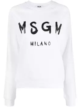 MSGM толстовка с логотипом, белый