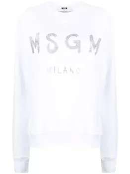 MSGM толстовка с логотипом, белый
