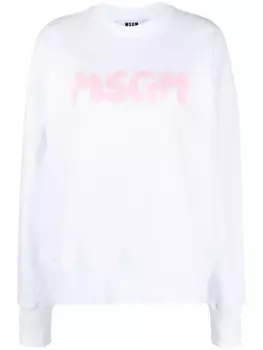MSGM толстовка с логотипом, белый
