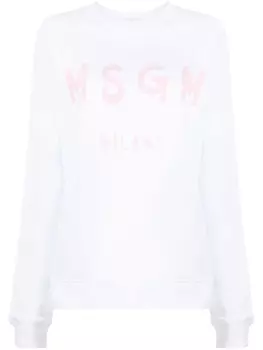 MSGM толстовка с логотипом, белый