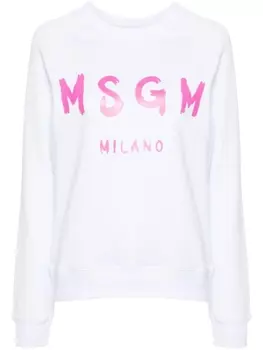 MSGM толстовка с логотипом, белый