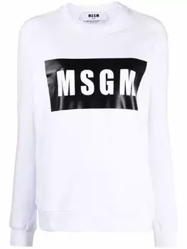 MSGM толстовка с логотипом, белый