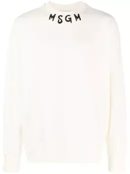 MSGM толстовка с логотипом, белый