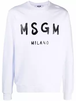 MSGM толстовка с логотипом, белый