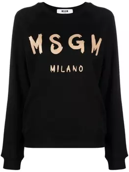 MSGM толстовка с логотипом, черный