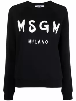 MSGM толстовка с логотипом, черный
