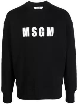 MSGM толстовка с логотипом, черный