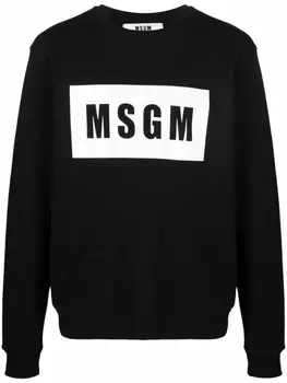MSGM толстовка с логотипом, черный