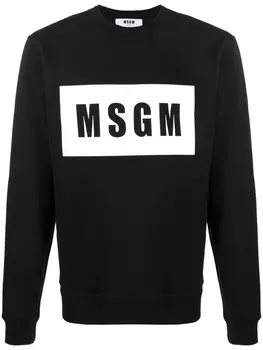 MSGM толстовка с логотипом, черный