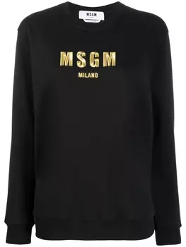 MSGM толстовка с логотипом, черный