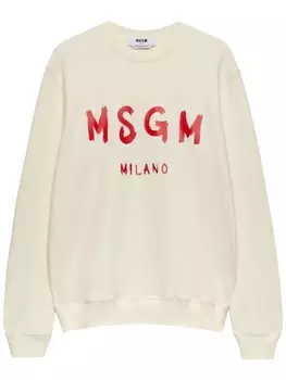 MSGM толстовка с логотипом, нейтральный цвет