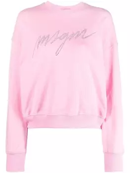 MSGM толстовка с логотипом, розовый