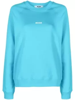 MSGM толстовка с логотипом, синий
