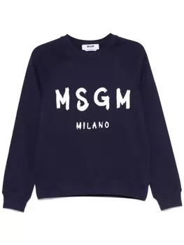 MSGM толстовка с логотипом, синий