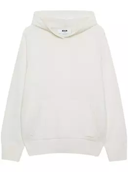 MSGM толстовка с вышитым логотипом, белый