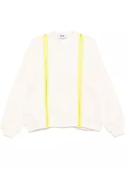 MSGM толстовка с застежкой-молнией, нейтральный цвет