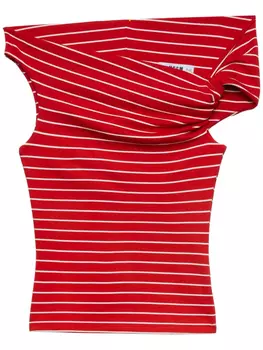 MSGM топ с узлом спереди, красный