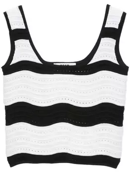 MSGM топ в полоску, белый