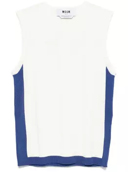 MSGM топ в рубчик, нейтральный