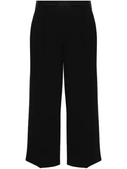 MSGM укороченные брюки с логотипом, черный