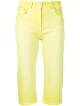 MSGM укороченные брюки средней посадки, желтый