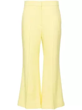 MSGM укороченные брюки средней посадки, желтый