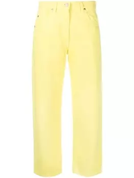 MSGM укороченные джинсы прямого кроя, желтый