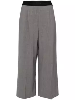 MSGM зауженные брюки из вирджинской шерсти, серый