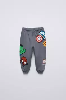 Мстители marvel плюшевые кроссовки ZARA, сине-серый