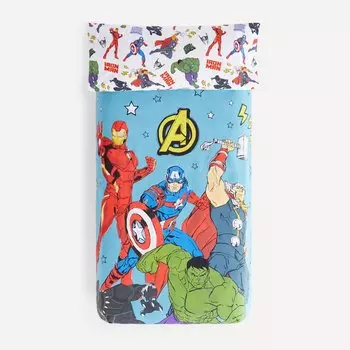 Мстители Новый комплект детского хлопкового пододеяльника Marvel, разноцветные