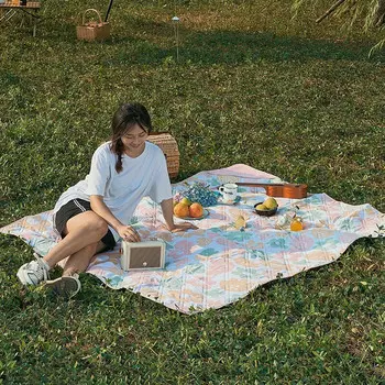 Mu Gaodi изысканный коврик для кемпинга, дома, парка, травяное одеяло, коврик для улицы, складной портативный коврик для пикника, который можно стирать в машине, 200*220