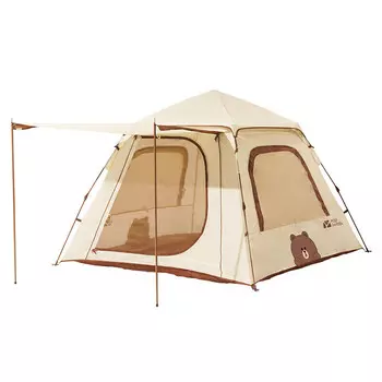 Mu Gaodi Line Friends автоматическая палатка для совместного кемпинга космическая версия 145 NX21561003 Brown Bear Бежевый