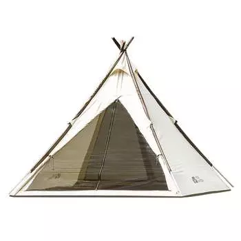 Mu Gaodi Открытый Пикник Изысканный Кемпинг Солнцезащитный Козырек Дышащий и Водонепроницаемый Семейный Большой Космический Палатка-Пирамида Башня NX21561018 Цвет Слоновой Кости