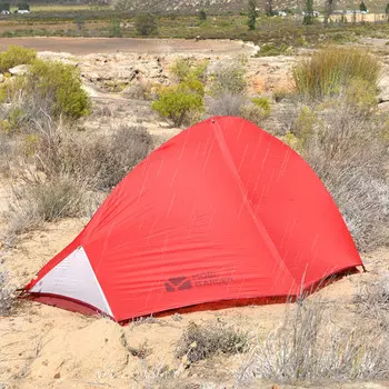 Mu Gaodi снаряжение для кемпинга на открытом воздухе, сверхлегкая портативная одиночная легкая версия палатки (Ruyi 1) EX19561006 оранжево-красный