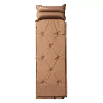 Mu Gaodi уличный спальный коврик, утолщенный кемпинговый самозаряжающийся влагостойкий коврик, несколько человек могут соединить бутылку с водой с одной каштаново-коричневой (3 см)