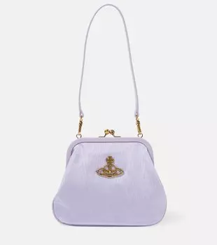 Муаровая большая сумка Vivienne Vivienne Westwood, фиолетовый
