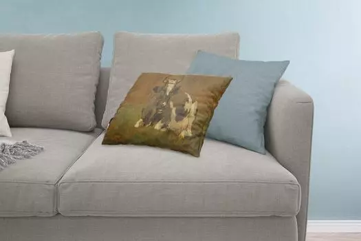 MuchoWow Anton Mauve - Лежащая корова - Картина Anton Mauve - 60x40 см - Чехлы на подушки - Декоративные чехлы на подушки - Декоративные чехлы на подушки