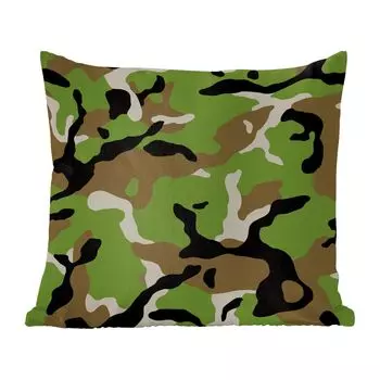 MuchoWow Camouflaged - военный камуфляж - 60x60 см - чехол на подушку - хлопчатобумажная ткань - декоративные чехлы на подушки, мультиколор