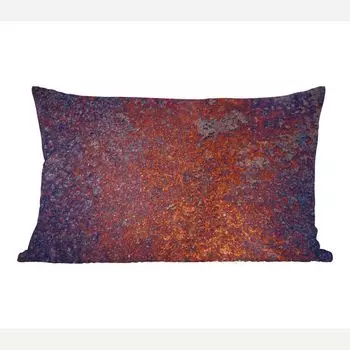 MuchoWow Декоративная подушка Диванная подушка Декоративная подушка для гостиной 50 x 30 см Ржавчина - Металл - Винтаж - Чехлы на диванные подушки - без наполнителя