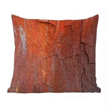 MuchoWow Декоративная подушка Диванная подушка Декоративная подушка для гостиной 45 x 45 см Ржавчина - Линия - Оранжевый - Чехлы на подушки - Декоративные чехлы на подушки - Декоративные чехлы на подушки