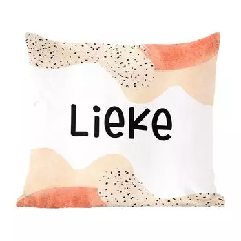 MuchoWow Декоративная подушка Диванная подушка Декоративная подушка для гостиной 50 x 50 см Lieke - Пастель - Девушка - Чехлы на подушки - Украшение - Спальня