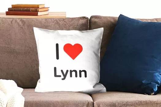 MuchoWow Декоративная подушка Диванная подушка Декоративная подушка для гостиной 45 x 45 см I Love - Lynn - Girls - Чехлы для подушек - Декоративные чехлы для подушек - Декоративные чехлы для подушек